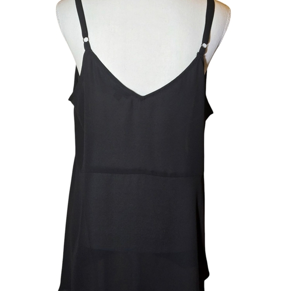 Torrid Black Peplum Georgerte Tank Size 2 - Picture 5 of 9